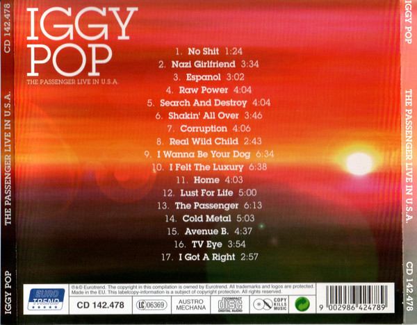 Iggy Pop - The Passenger Live In U.S.A. (CD) [2]