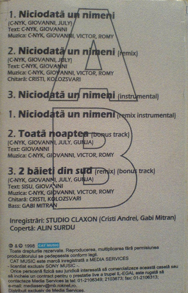 Il-Egal – Niciodată Un Nimeni (CASETA) [2]