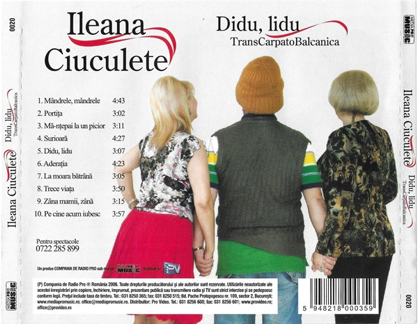Ileana Ciuculete – Didu, Lidu TransCarpatoBalcanica (CD) [2]