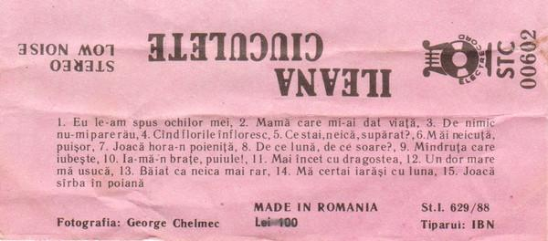 Ileana Ciuculete - Ileana Ciuculete (Caseta Audio) [2]