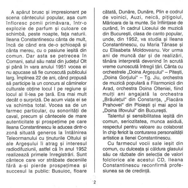 Ileana Constantinescu - Rău Îmi Pare După Lume [2]