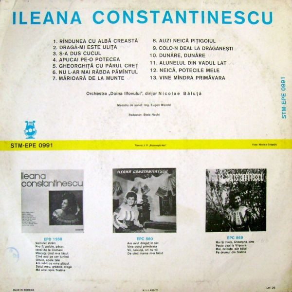 Ileana Constantinescu - Rîndunea Cu Albă Creastă [2]
