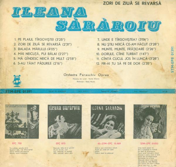 Ileana Sărăroiu - Zori De Ziuă Se Revarsă, (Disc Vinil) [2]