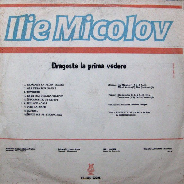 Ilie Micolov - Dragoste La Prima Vedere [2]