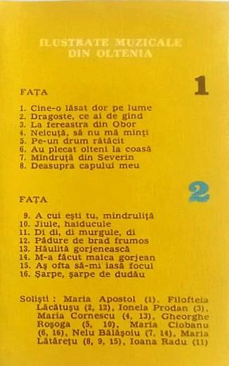 Ilustrate Muzicale Din Oltenia, (Casetă Audio) [2]