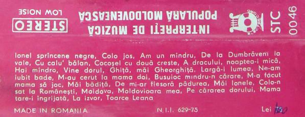 Interpreți De Muzică Populară Moldovenească  (Caseta Audio) [2]