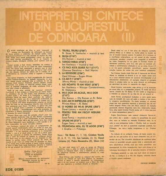 Interpreti Si Cintece Din Bucurestiul De Odinioara  [2]