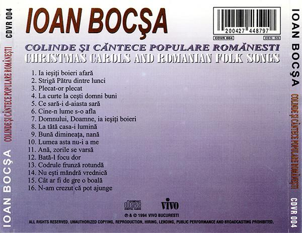 Ioan Bocșa - Colinde Și Căntece Populare Romănesti (Christmas Carols And Romanian Folk Songs) [2]
