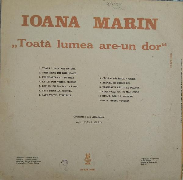 Ioana Marin - Toată Lumea Are-un Dor [2]
