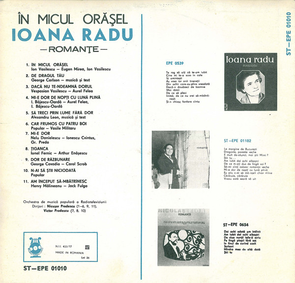 Ioana Radu - În Micul Orășel (Romanțe) [2]