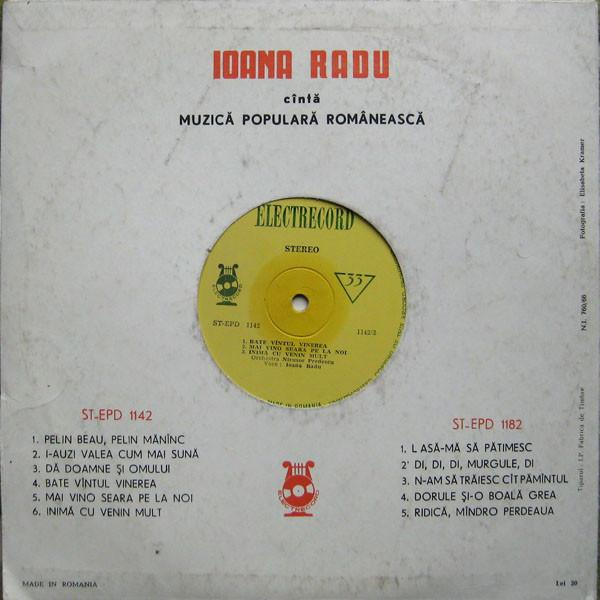 Ioana Radu - Ioana Radu Cîntă Muzică Populară Românească (Disc Vinil) [2]