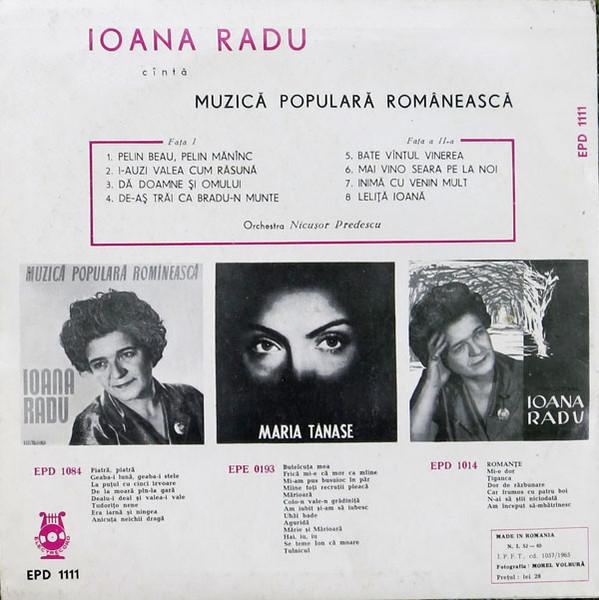 Ioana Radu - Ioana Radu Cîntă Muzică Populară Românească (Disc Vinil) [2]