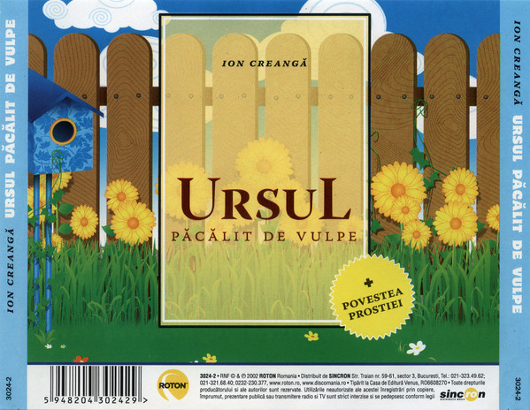 Ion Creangă – Ursul Păcălit De Vulpe (+ Povestea Prostiei) (CD) [2]