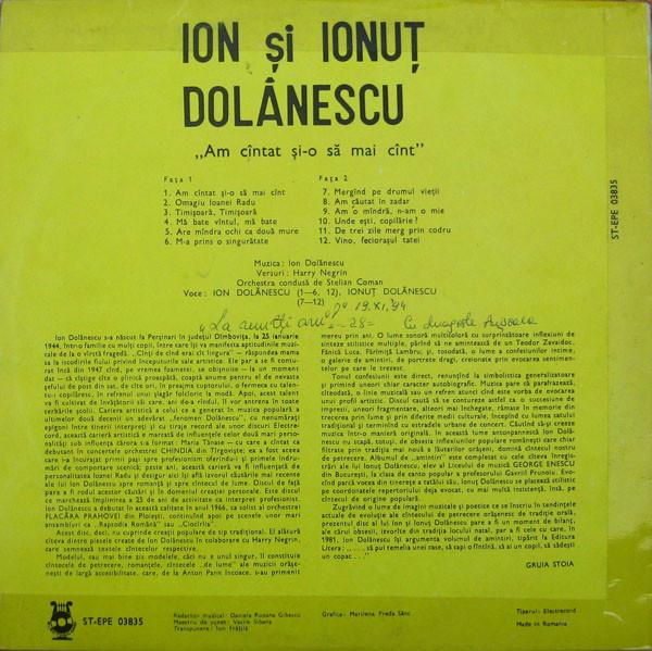 Ion Dolănescu - Am Cîntat Și-o Să Mai Cînt [2]