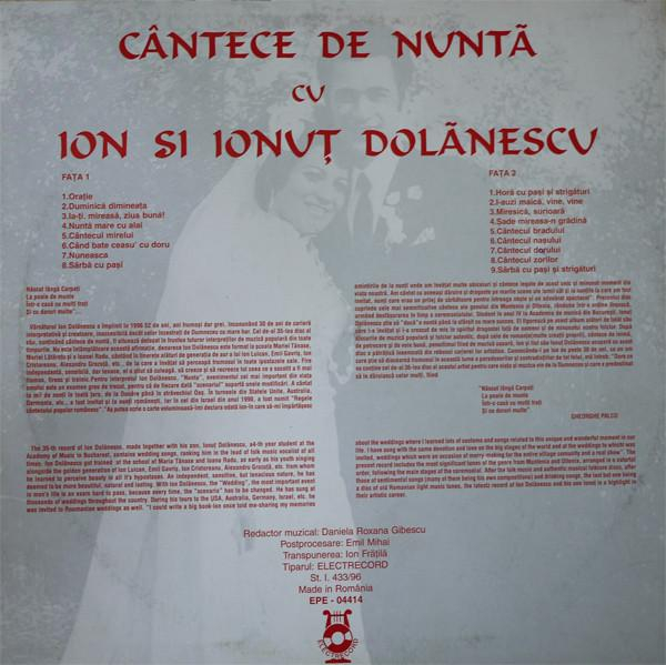 Ion Dolănescu - Cântece De Nuntă, (Disc Vinil) [2]