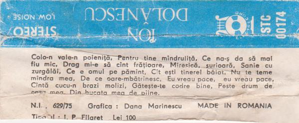 Ion Dolănescu - Eu Vreau Pace, Eu Vreau Pace (Caseta Audio) [2]