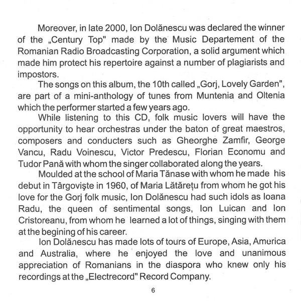 Ion Dolănescu - Gorjule Grădină Dulce [2]