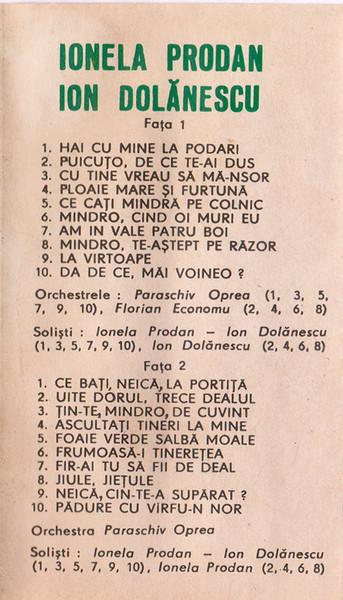 Ion Dolănescu - Neică, Cin' Te-a Supărat ?, (Casetă Audio) [2]