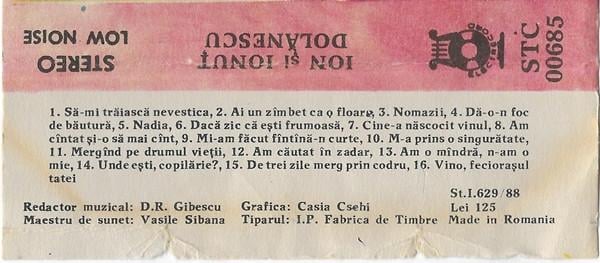 Ion Dolănescu - Să-mi Trăiască Nevestica, (Casetă Audio) [2]