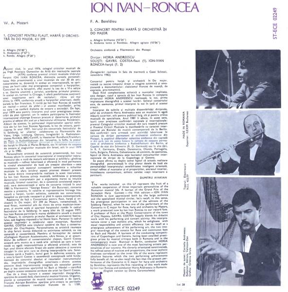 Ion Ivan-Roncea - Concerto For Flute, Harp And Orchestra / Concerto For Harp And Orchestra [2]