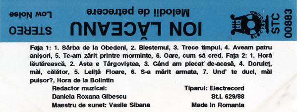 Ion Lăceanu - Melodii De Petrecere (Melodii Îndrăgite) (Caseta Audio) [2]