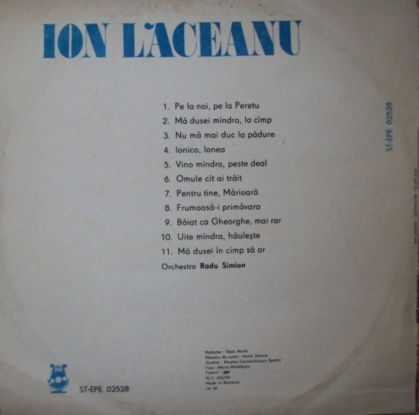 Ion Lăceanu - Pe La Noi, Pe La Peretu [2]
