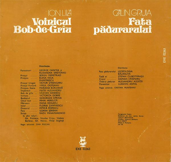 Ion Lilă - Voinicul Bob•De•Grîu / Fata Pădurarului [2]