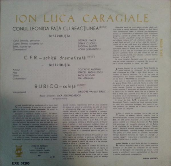 Ion Luca Caragiale - Conu Leonida Față Cu Reacțiunea / C. F. R. / Bubico  [2]