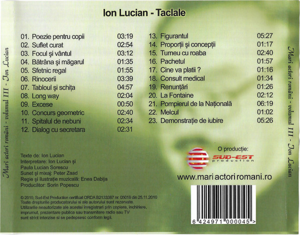 Ion Lucian – Taclale (CD) [2]