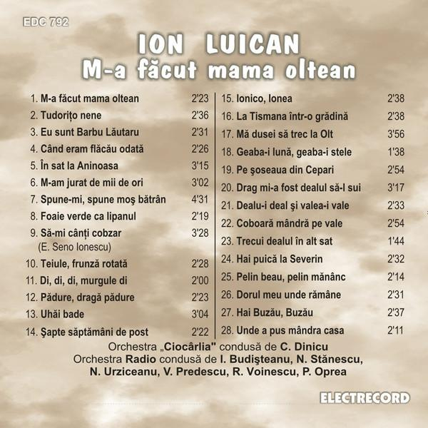 Ion Luican - M-a Făcut Mama Oltean [2]