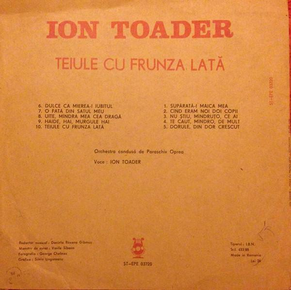 Ion Toader - Teiule Cu Frunza Lată [2]