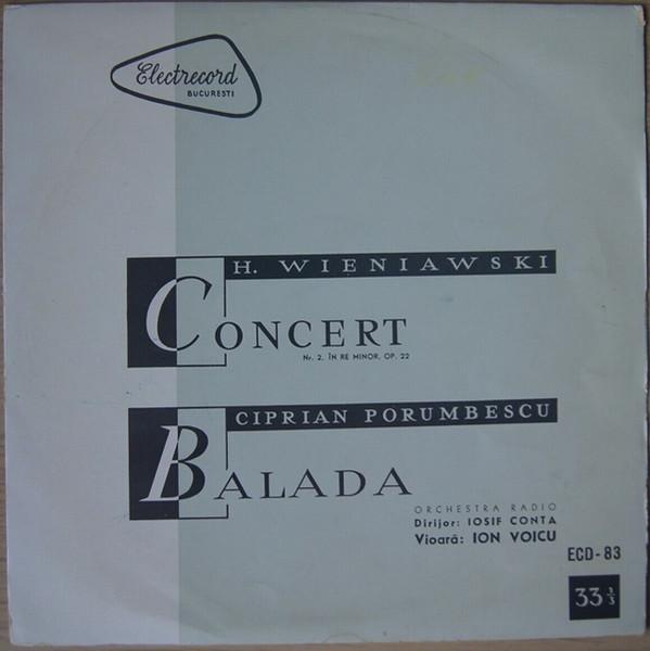 Ion Voicu - Concert Nr. 2 Pentru Vioară Și Orchestră În Re Minor, Op. 22 / Balada  [1]