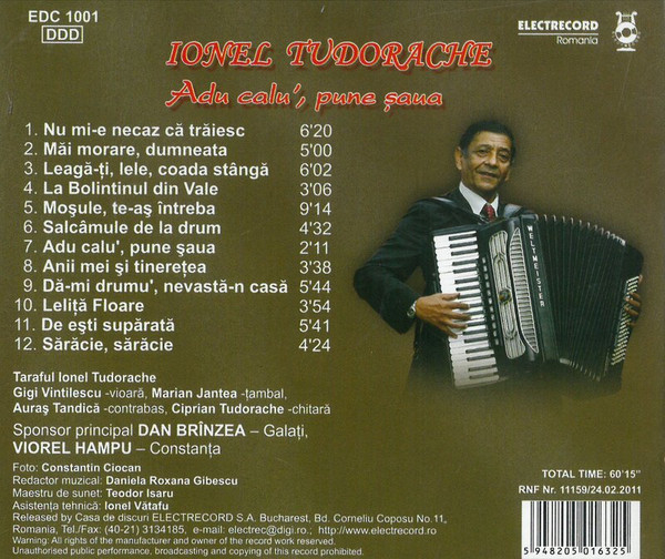 Ionel Tudorache – Adu Calu', Pune Șaua (CD), (CD) [2]
