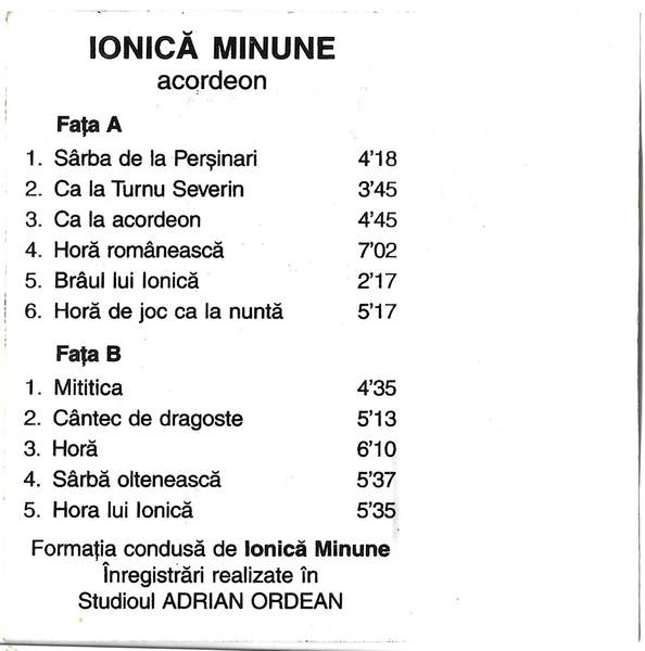 Ionică Minune - Acordeon, (Casetă Audio) [2]