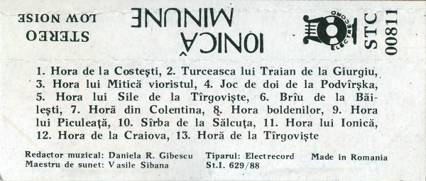 Ionică Minune - Ionică Minune, (Casetă Audio) [2]