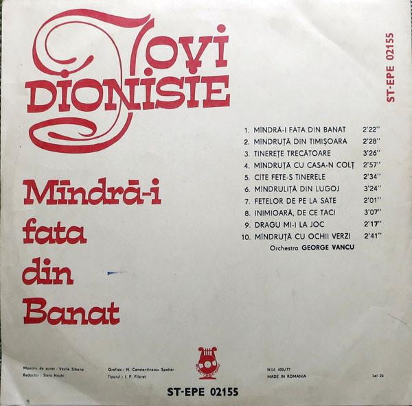 Iovi Dionisie - Mîndră-i Fata Din Banat [2]