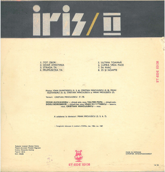 Iris - II, (Disc Vinil) [2]