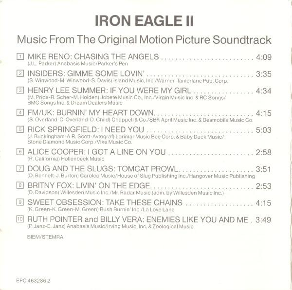 Iron Eagle II - Music From The Original Motion Picture Soundtrack (CD Audio) [2]