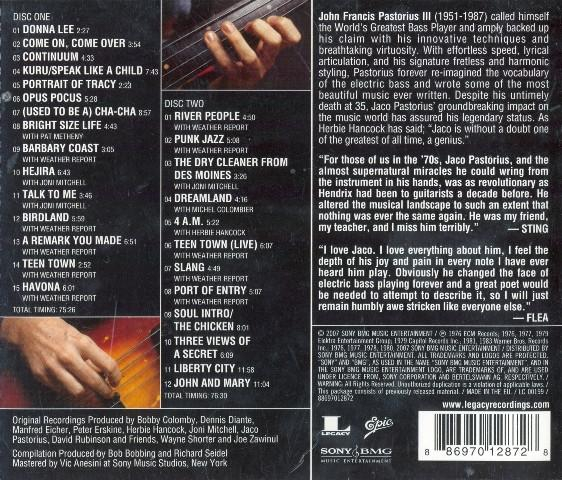 Jaco Pastorius - The Essential Jaco Pastorius , (CD) [2]