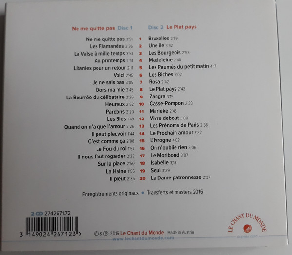 Jacques Brel – Ne Me Quitte Pas - Le Plat Pays(CD) [2]