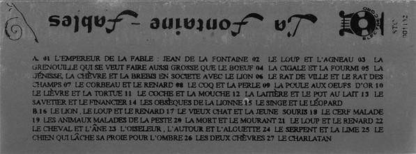 Jean De La Fontaine - Fables , (Casetă Audio) [2]