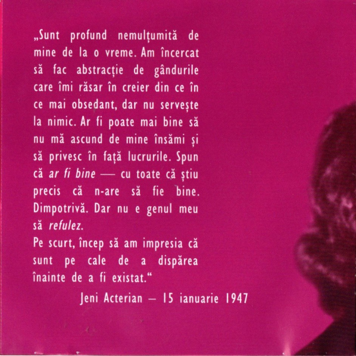 Jeni Acterian - Jurnalul unei fete greu de multumit - Lectura Irina Petrescu (2xCD) [2]