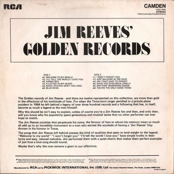 Jim Reeves - Jim Reeves' Golden Records [2]