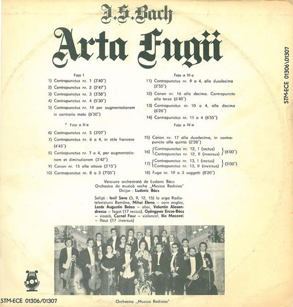 Johann Sebastian Bach - Arta Fugii = L'art De La Fugue = Die Kunst Der Fuge [2]