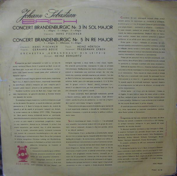 Johann Sebastian Bach - Concerte Brandenburgice Nr. 3 În Sol Major - Nr. 5 În Re Major [2]