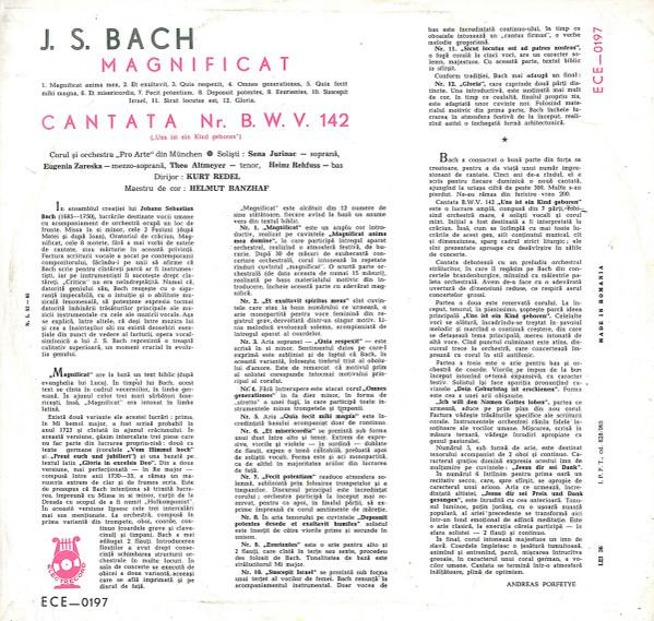 Johann Sebastian Bach - Magnificat / Cantata Nr. 142 [2]