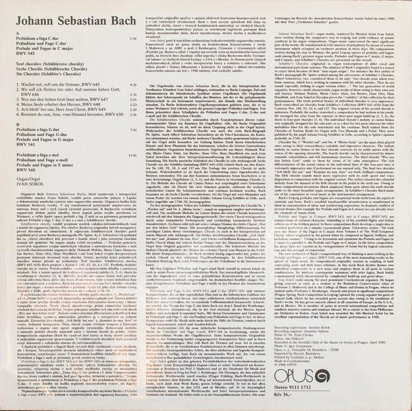 Johann Sebastian Bach - Organ Compositions, BWV 545, 645-650, 541, 548 [2]