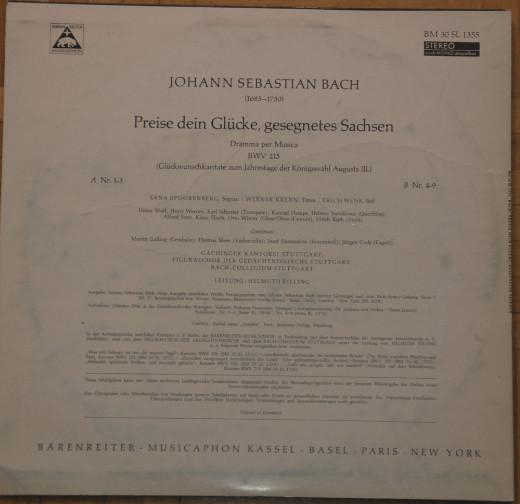 Johann Sebastian Bach - Preise Dein Glücke, gesegnetes Sachsen [2]