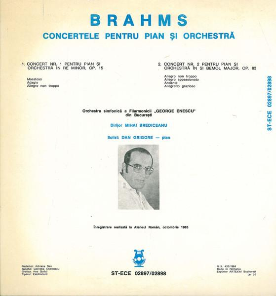 Johannes Brahms - Concertos No.1 And 2 For Piano And Orchestra = Concertele Pentru Pian Și Orchestră [2]