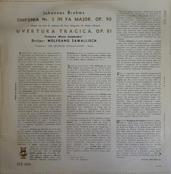 Johannes Brahms - Simfonia Nr. 3 În Fa Major / Uvertura Tragică [2]